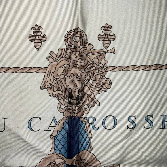 Hermes “VU DU CAROSSE  DE” 100%bSilk Scarf 90cm Square - Picture 7 of 16